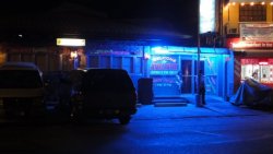 Angelwitch Bar in Barrio Barretto at night Angelwitch Bar in Barrio Barretto at night