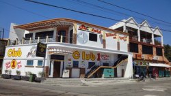 Club 1 and Lips bars. Lips actually has three bars inside, on three floors. Club 1 and Lips bars. Lips actually has three bars inside, on three floors.